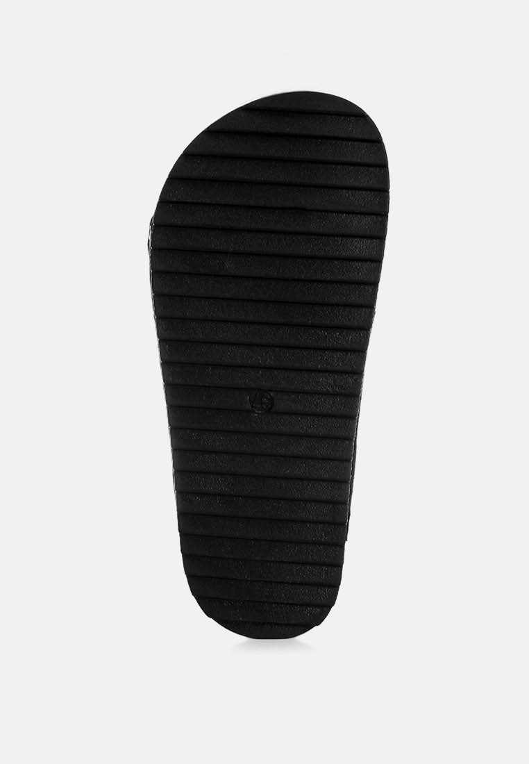 Merton Studded Flatform Slip Ons – Patent Faux Leather