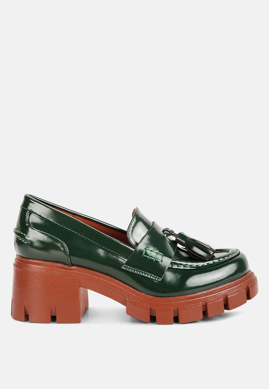 Jonah Tassel Platform Loafers – Chunky Sole