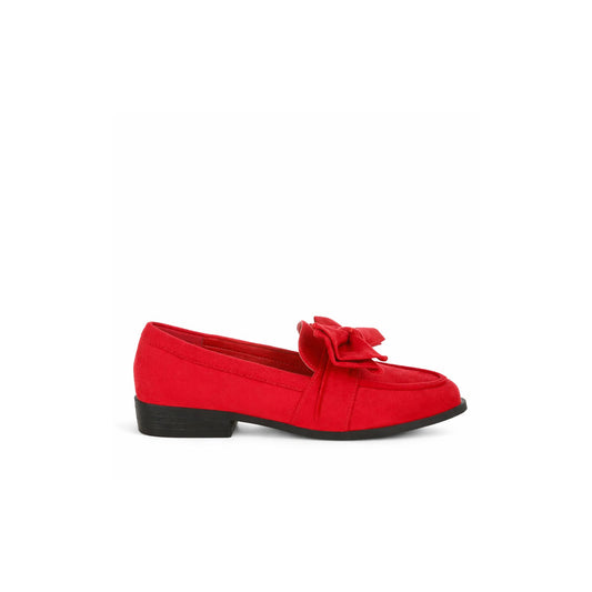Havisham Bow Accent Heeled Loafers – Block Heel