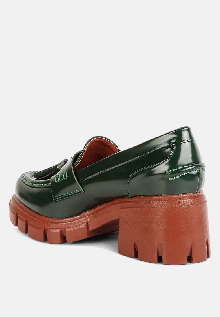 Jonah Tassel Platform Loafers – Chunky Sole | MP Shoes